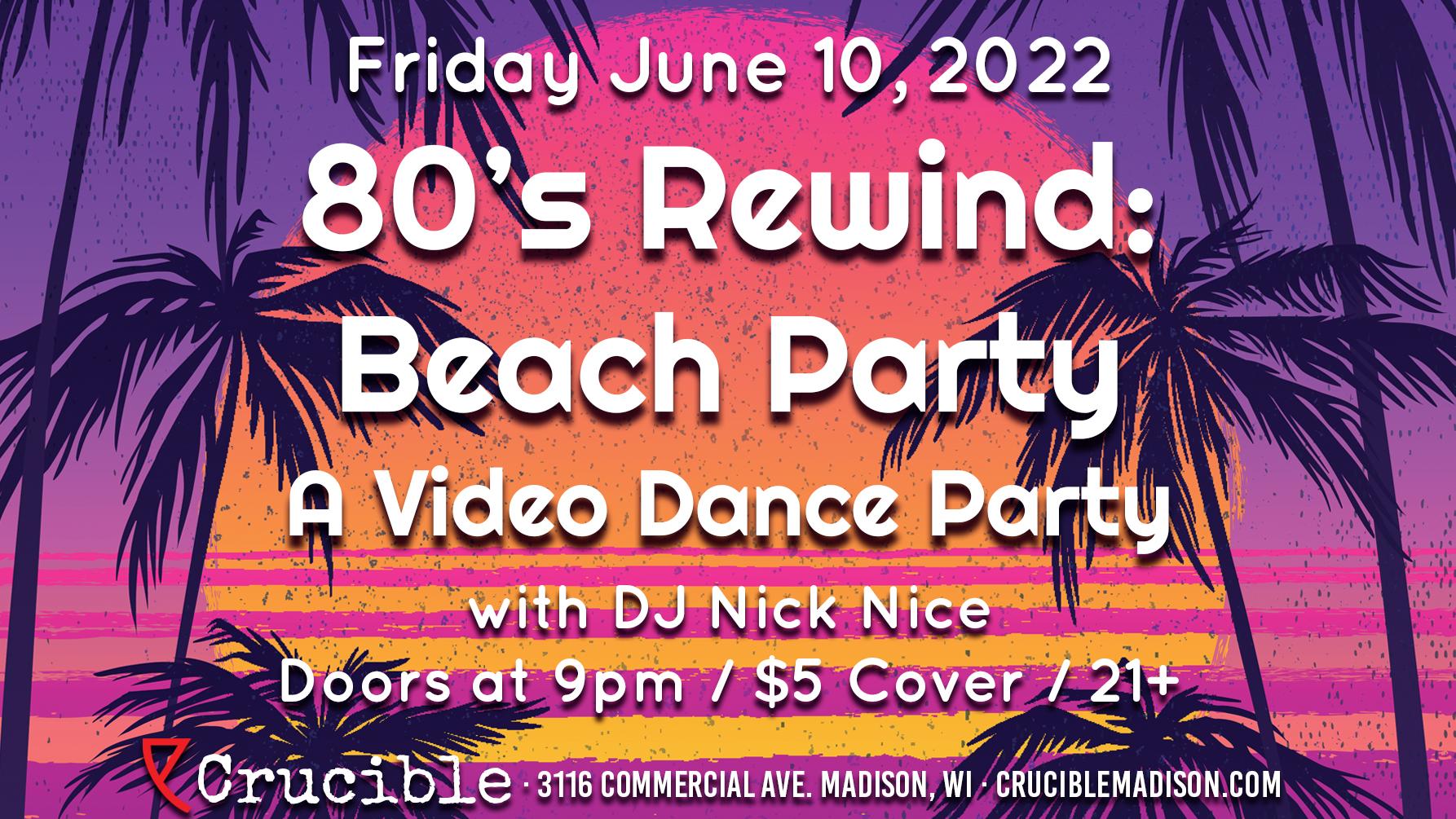 80s rewind beach party