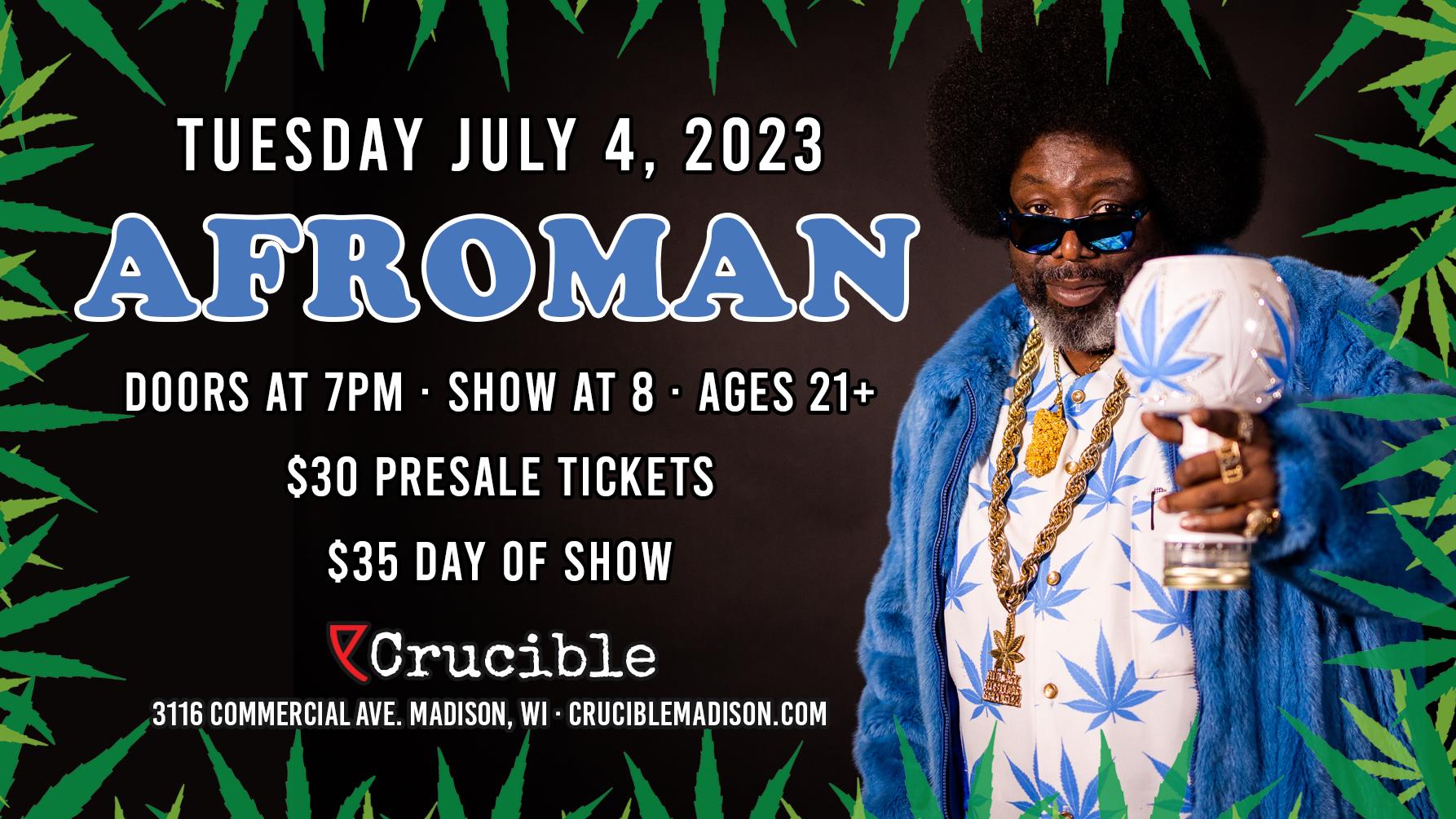 Afroman at Crucible