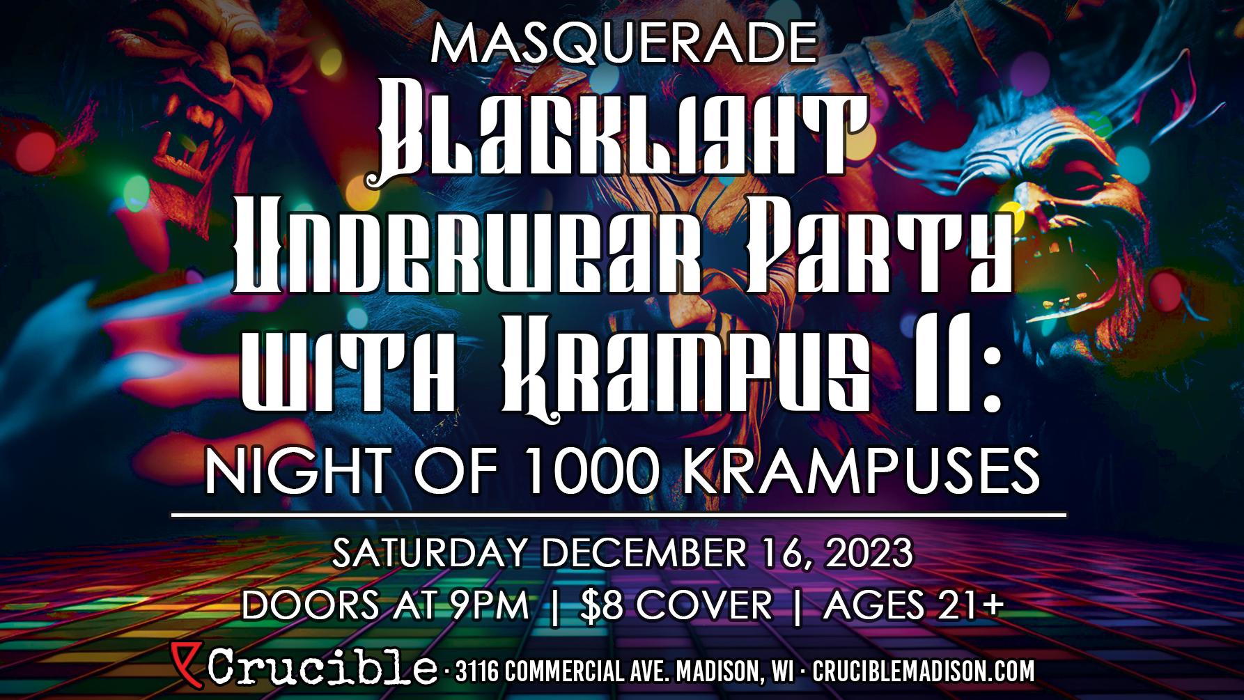 masquerade: blacklight krampus underwear