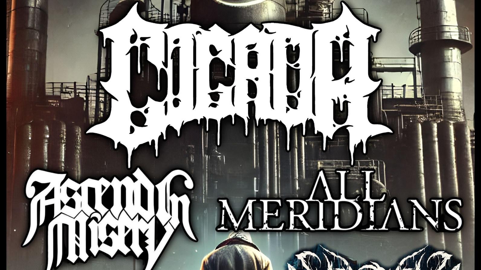 Cicada, All Meridians, Ascend in Misery, BoneClaw, Antiquorum