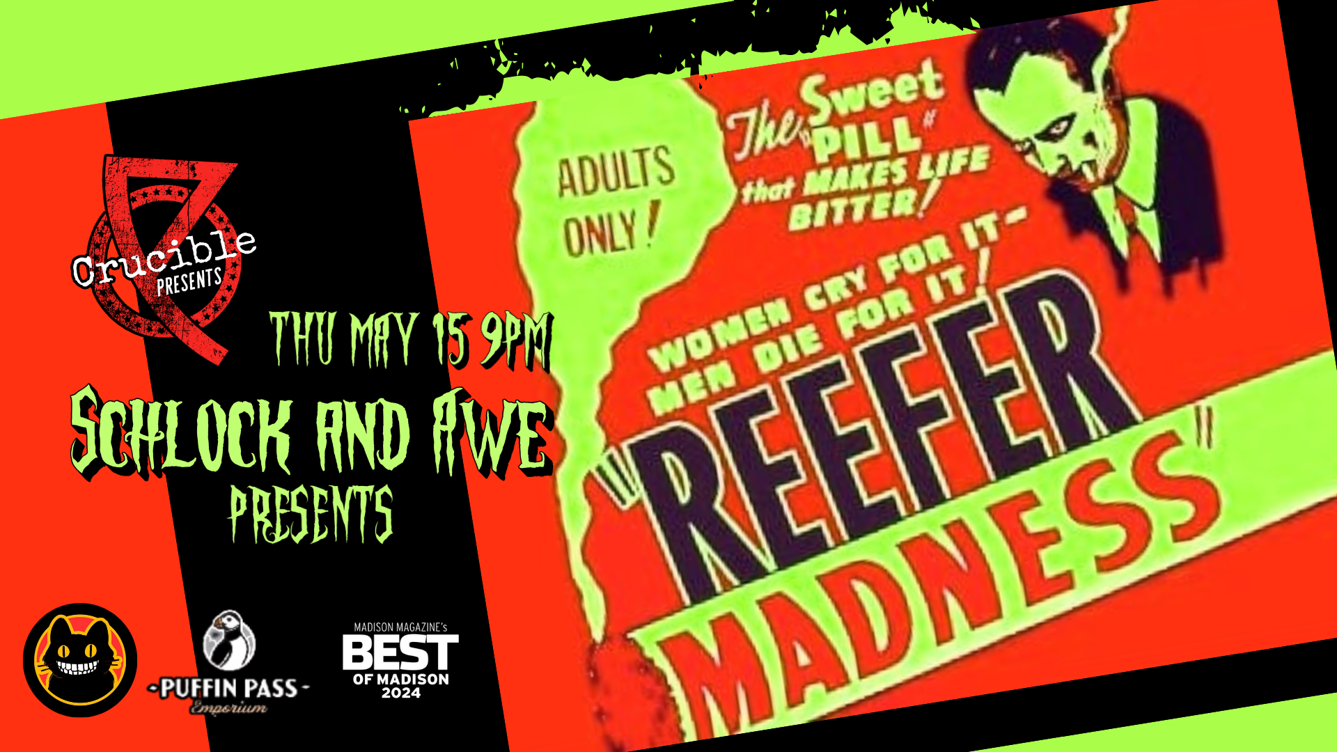 We make jokes during bad movies. That's the show!