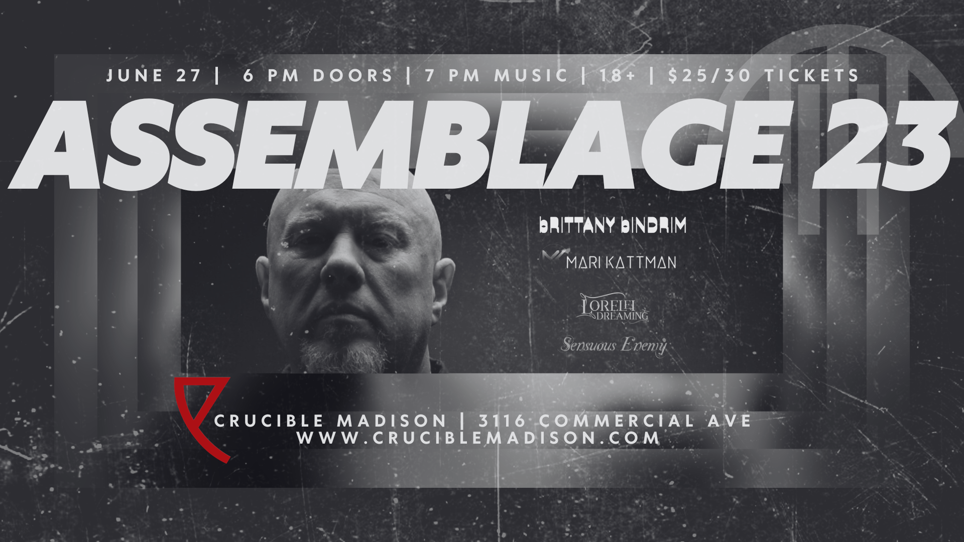 Assemblage 23 w/ Brittany Bindrim, Mari Kattman, Sensuous Enemy, and Lorelei Dreaming