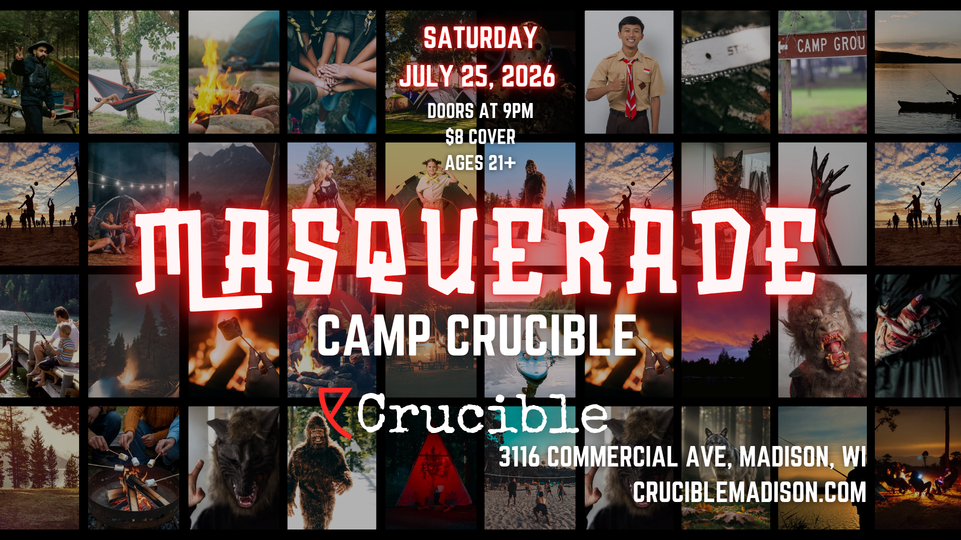 masquerade: camp crucible