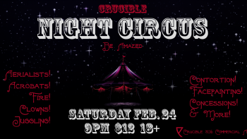 2024 Crucible Night Circus Poster